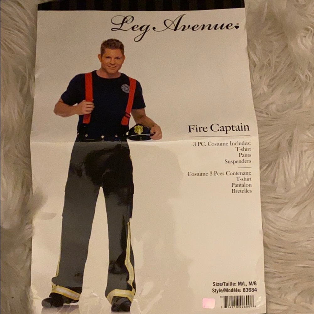 Men’s fire captain Halloween costume